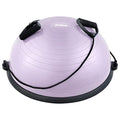 ZELUS Lilac 23in Balance Ball with 55cm Yoga Ball, Resistance Bands & Foot Pump