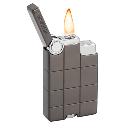 Xikar EX Single Jet Flame Lighter Gunmetal Windproof Cigar Torch - Easy Fuel Adjustment