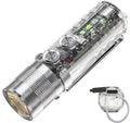 RovyVon Aurora A28 2nd Gen Rechargeable Keychain Flashlight 1000 Lumens UV Red White Sidelight Silver