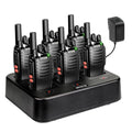 Retevis H-777 Walkie Talkies 6 Pack with 6-Way Charger, Flashlight, USB-C