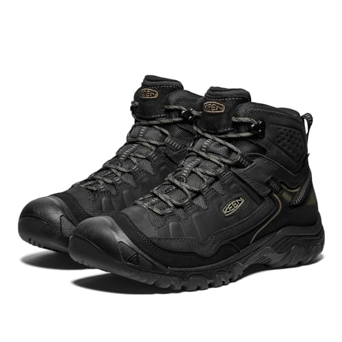 KEEN Men's Targhee 4 Waterproof Hiking Boots 11.5 Black/Black/Black
