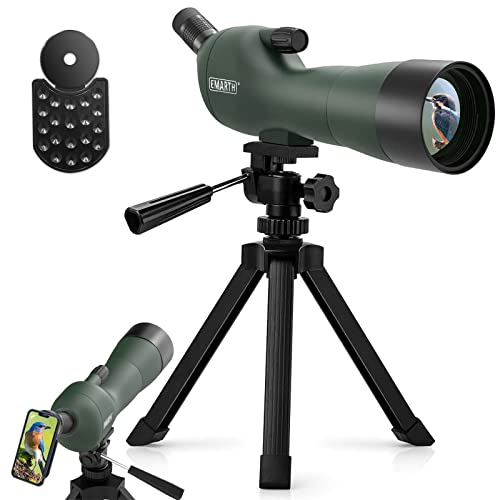 20-60x60 HD Spotting Scope for Target Shooting Birding Hunting with Tripod