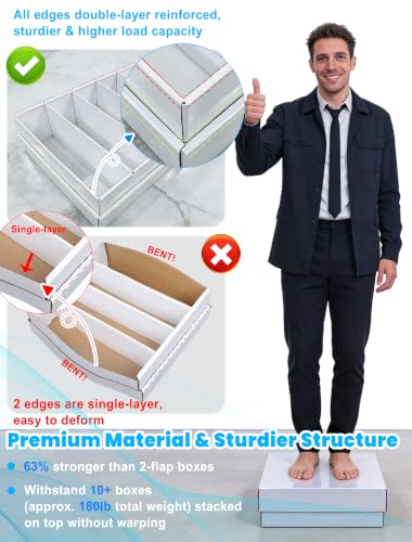 5 Row Trading Card Storage Box for 5000+ Cards - 4 Pack - Variation of 5 ROW-4 PACK