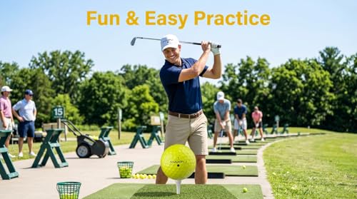 Maxfli SoftFli Golf Balls 36-Pack - Low Compression, Durable Yellow Golf Balls for Distance & Control