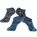 RANDY SUN Waterproof Ankle Socks - Unisex Cycling, Hunting, Fishing, Running 2 Pairs Sky & Black Ultra-Thin No Show Socks
