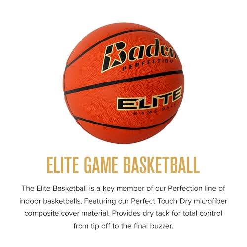 Baden Elite Indoor Composite Basketball 28.5"/29.5" | Premium Microfiber Grip