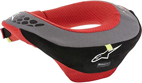 Alpinestars Youth Sequence Neck Roll Small-Medium Black Red | Junior Racing Protective Gear
