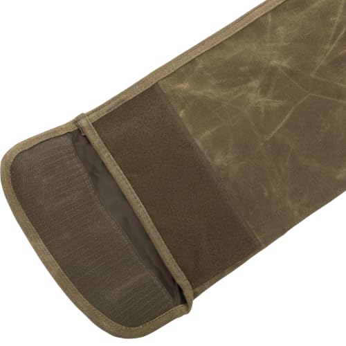 Olive Wax Canvas Gun Sleeve for Firearms Up to 50 Inches - Hunting Accessory