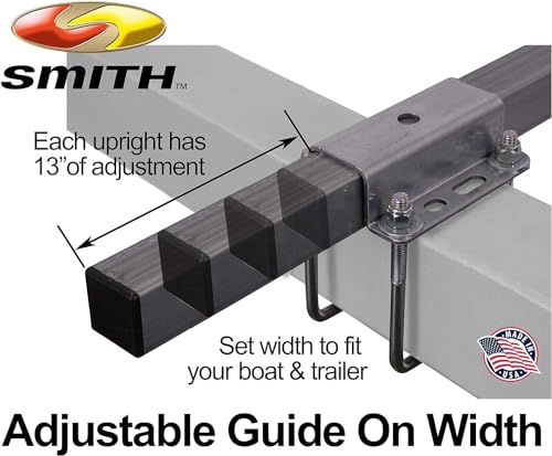 60 Inch Boat Trailer Post Guide-On - Black PVC Boxed Marker for Marine Trailers
