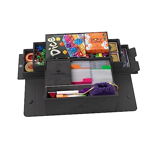 Gamegenic Game's Lair 600+ Convertible Deck Box - Black, Card Storage & Protector