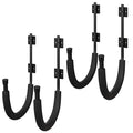 2-Pack Kayak Wall Mount Hangers with 100lb Capacity - Garage Storage Hooks - Black