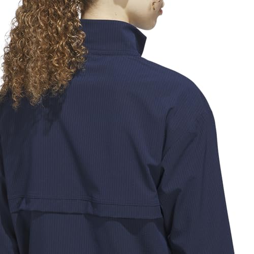 adidas Women's Large Collegiate Navy Go-To Quarter-Zip Jacket - Activewear
