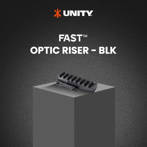 Unity Tactical Fast Optics Riser Black for Rifle Scopes