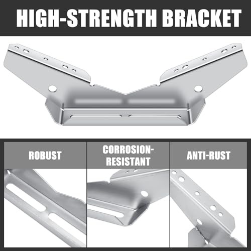 8 Pack Pontoon Wing Brackets for Boat Trailer Support Heavy Duty Galvanized Metal