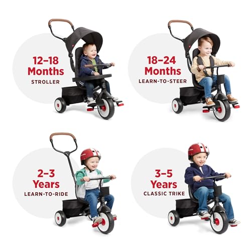 Radio Flyer City 4-in-1 Stroll 'N Trike for 1-5 Year Olds - Black (Variation)