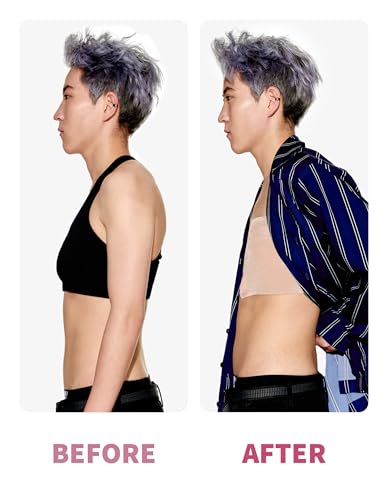 Pro Synthetic Chest Binding Tape for Transgender FTM - Water-Resistant, Breathable, Latex-Free Adhesive, Includes Nipple Covers