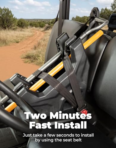 KEMIMOTO Universal UTV Tool Holder Mount for In-Cab Seat Storage