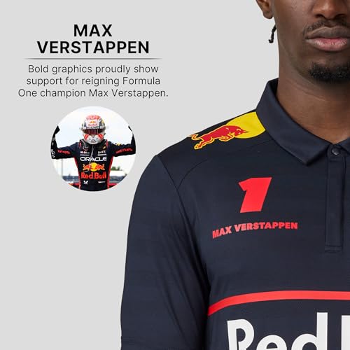 Castore Oracle Men’s Red Bull Racing F1 Polo Shirt Medium - Official Team Driver Apparel