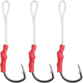 Saltwater Jigging Assist Hooks 6/0 - 30pcs Stainless Steel Fishing Hooks for Saltwater & Freshwater