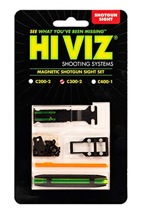 HIVIZ Combo Pack, Front and Rear Sights (Fits Shotguns with Vent Ribs 7/32"- 21/64")