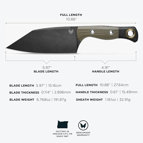 Benchmade Station Knife OD Green G10 CPM-154 Steel Blade Kitchen Tool