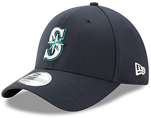 Unisex MLB Seattle Mariners Classic 39THIRTY Blue Baseball Cap - Stretch Fit