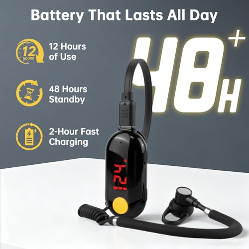 Black Mini Walkie Talkies 3-Pack with Earpieces - Compact Two-Way Radios for Team Communication