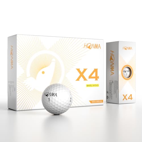 Honma X4 4-Layer Tour Golf Balls - White, 1 Dozen