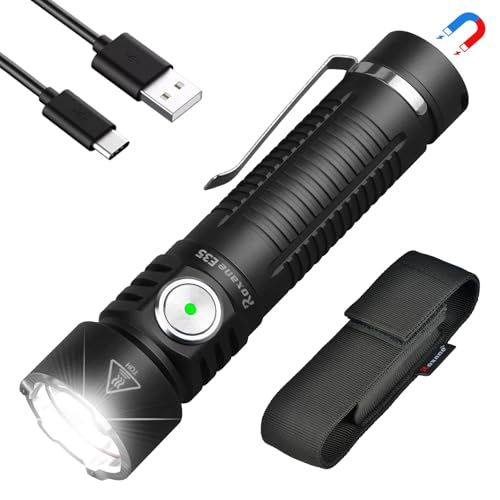High Lumens Tactical LED Flashlight 5000LM with 7 Modes & USB-C Rechargeable