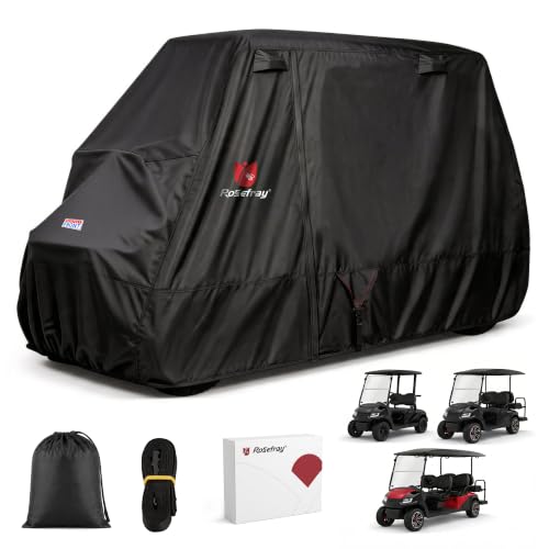 3XL Waterproof Golf Cart Cover for 6-8 Passengers All-Weather UV Protection