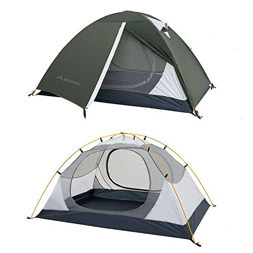 2-Person Lightweight Camping Tent - Waterproof Backpacking Shelter