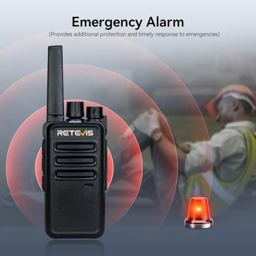 Retevis RT68 Walkie Talkies Long Range with Earpiece & 6-Pack Charger