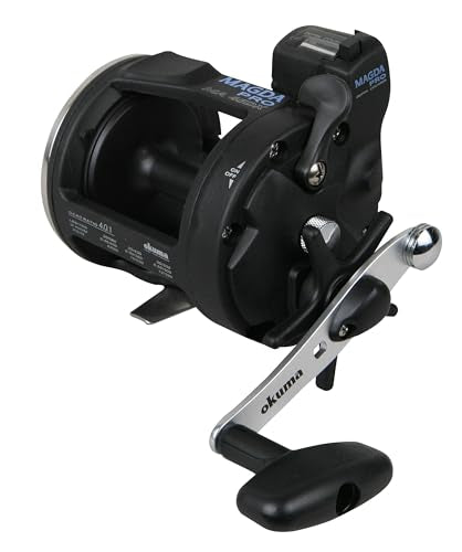 Okuma Magda Pro Line Counter Trolling Reel MA-15DX - Lightweight, Corrosion-Resistant