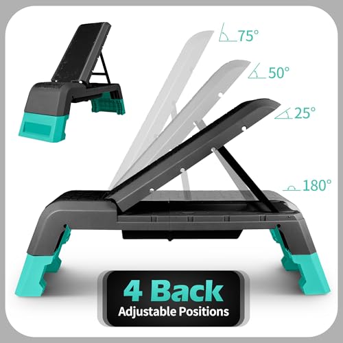 Leikefitness Multifunctional Aerobic Step Platform - Black
