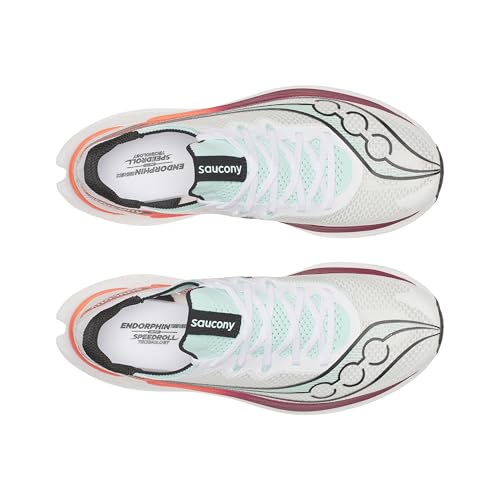 Saucony Endorphin Pro 5 Running Sneakers - White Crimson, Size 11