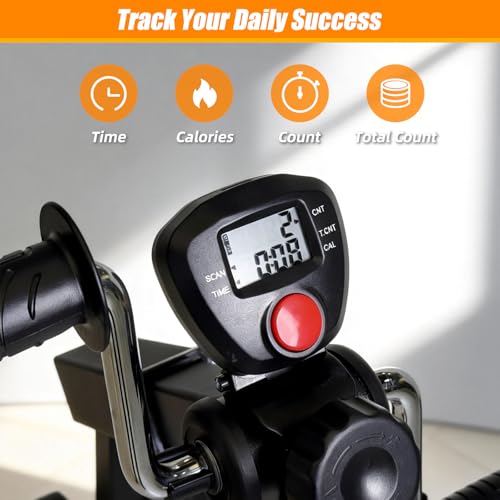 EasyVibe Senior Arm and Leg Pedal Exerciser - Seated Rehab Bike for Physical Therapy & Mobility