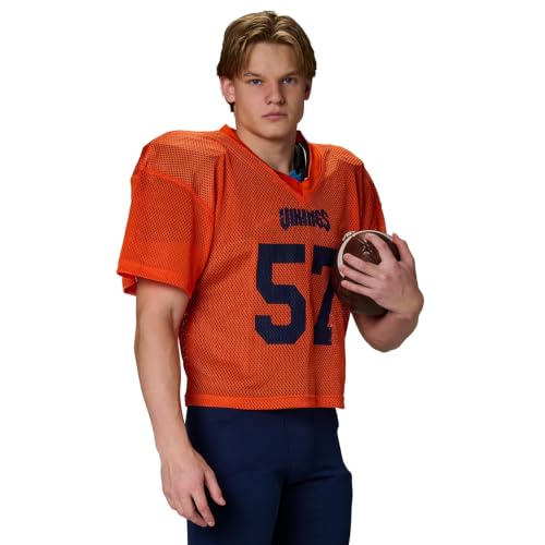 Men's Football Practice Jersey - Medium Scarlet, Breathable Mesh & Durable Fabric