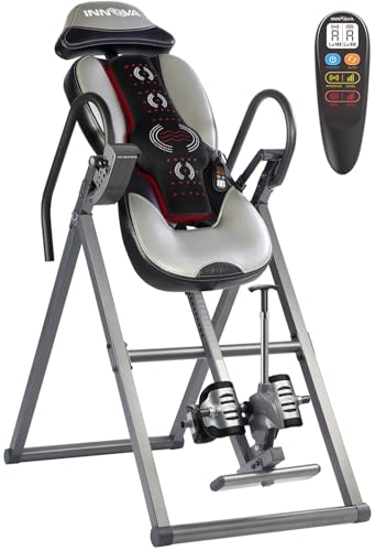 Innova Advanced Heat & Massage Inversion Table Light Gray - Full Spine Therapy