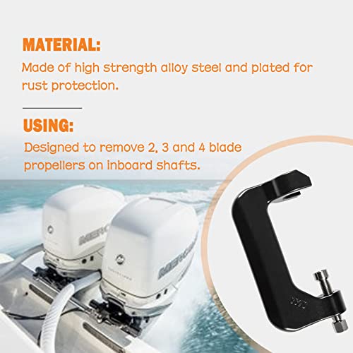 Marine Propeller Puller for 1-1/4 Inch Shafts - Heavy-Duty C Clamp Tool
