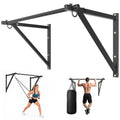 Wall Mounted Pull Up Bar with 500lbs Capacity, Adjustable Metal Fitness Bar for Strength Training
