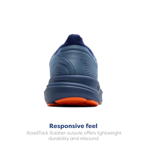 Brooks Men’s Revel 8 Running Shoe - Blue/Blue/Orange, Size 9