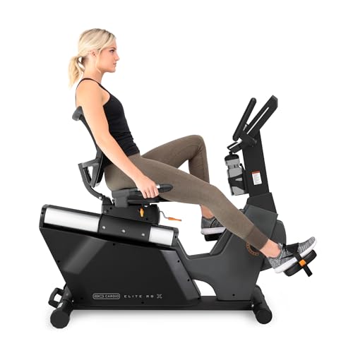 Recumbent Exercise Bike with Bluetooth App Connectivity, 350 lb Capacity