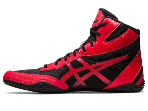 ASICS Men's MATCONTROL 3 Wrestling Shoes - Black/Classic Red, Size 10