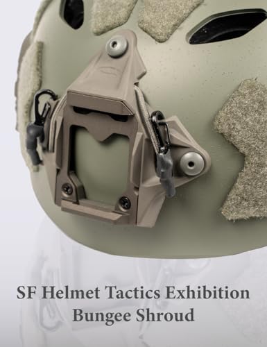 FMATAL GEAR SF Right Angle Helmet with Vent Holes - Medium-Large, Sandblast Finish, Lightweight for Cosplay & Airsoft