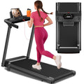 Aiteid Black Treadmill with 12% Incline, 3.0HP Quiet Electric Home Running Machine