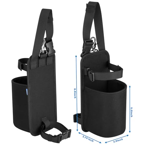 Water Bottle Holder for Horse Saddles Nylon Saddle Water Bottle Carrier with Metal Clip