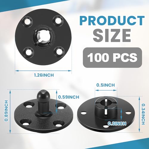 100 Pcs Panel Fasteners Mounting Clips for Boat RV Wall Panels - Variation of THIS listing