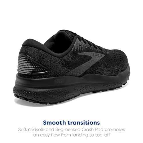 Brooks Women's Ghost 16 Running Shoes - Size 10.5 Black/Black/Ebony