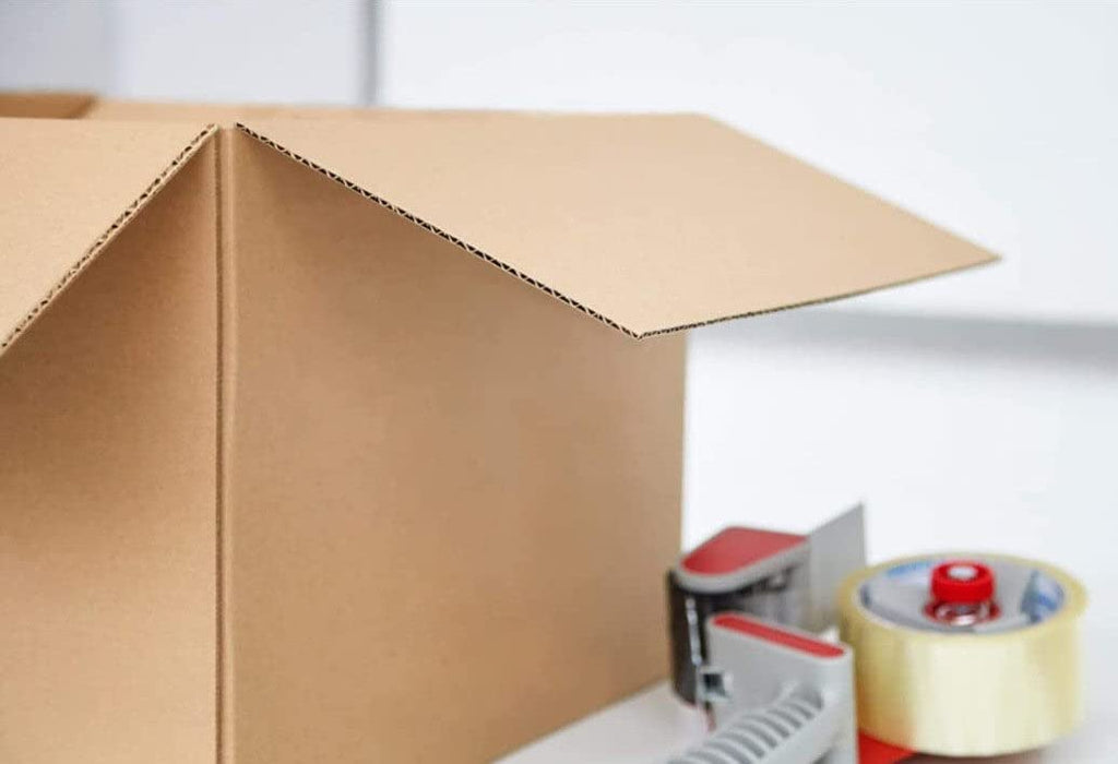 Secure Seal - 25 Pack of 10x10x6” Corrugated Cardboard Packing Shipping Mailing Moving Carton Boxes