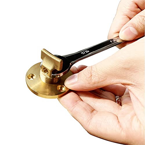 Boat Garboard Drain Plug - 1/2" NPT Solid Brass Hull Drain